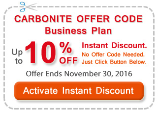 Carbonite Business Offer Code 15% Instant Discount